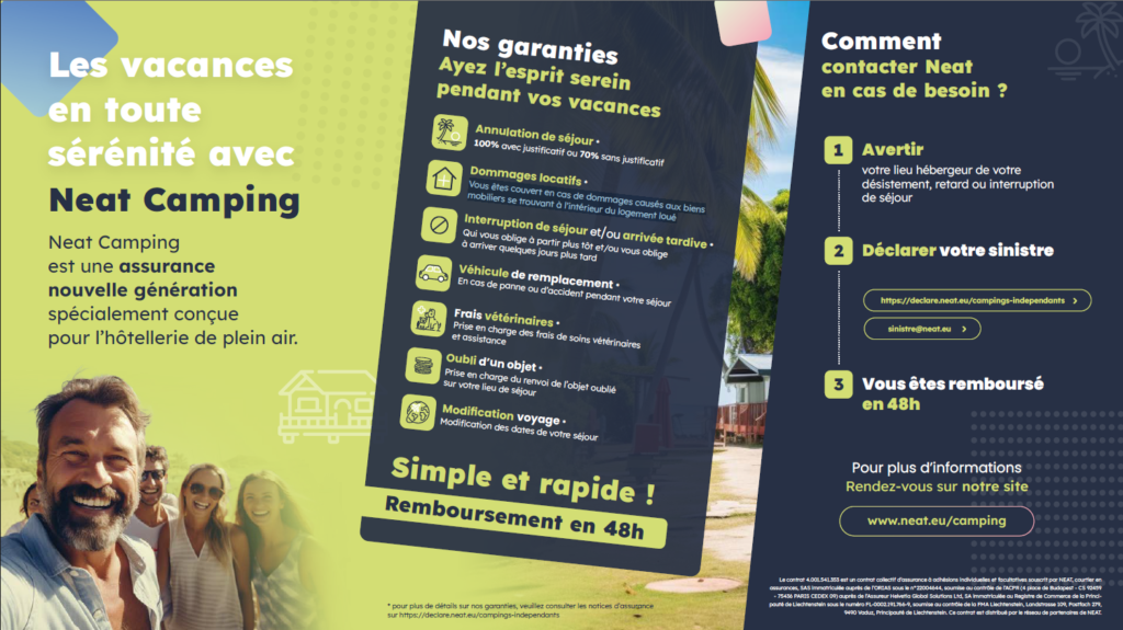 flyer garanties assurance annulation Neat camping